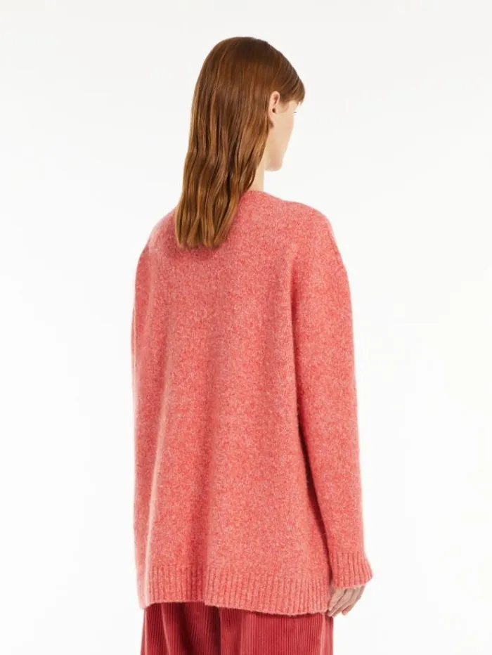 Woman Alpaca And Wool Yarn Sweater Pink Maxmara Knitwear And Sweatshirts Woman Alpaca And Wool Yarn Sweater Pink Maxmara Knitwear And Sweatshirts