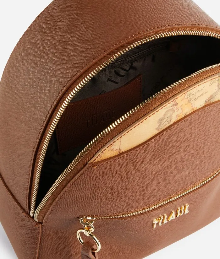 Woman Backpacks Bucket and Belt Bags Alviero Martini Digital City Backpack Chestnut