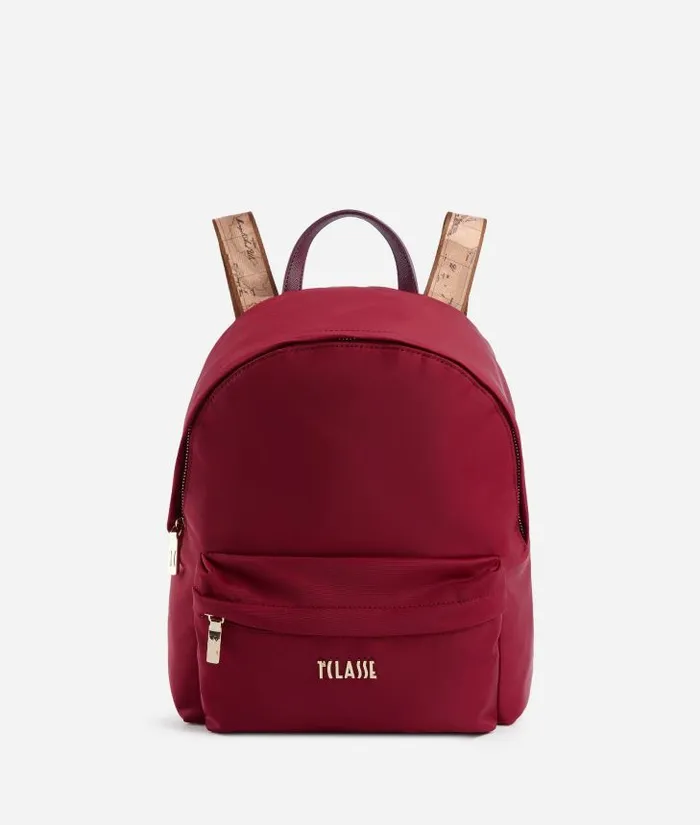 Woman Backpacks Bucket and Belt Bags Alviero Martini Nylon Metaverse Backpack Raspberry