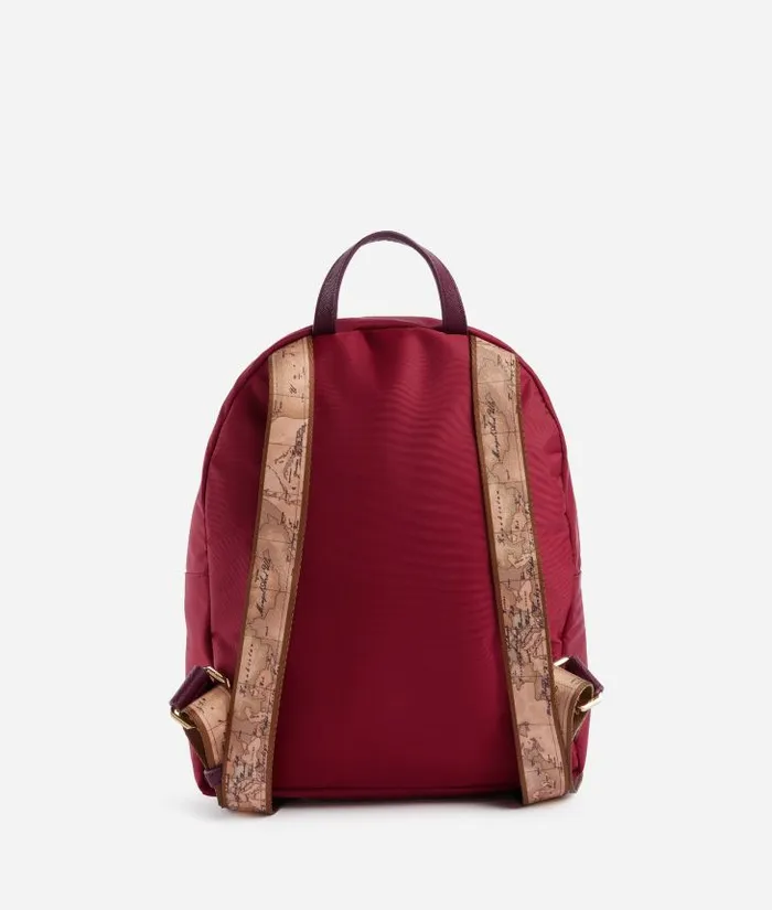 Woman Backpacks Bucket and Belt Bags Alviero Martini Nylon Metaverse Backpack Raspberry