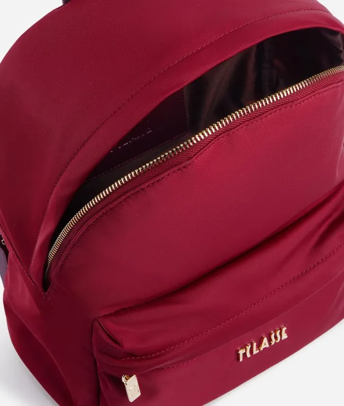 Woman Backpacks Bucket and Belt Bags Alviero Martini Nylon Metaverse Backpack Raspberry
