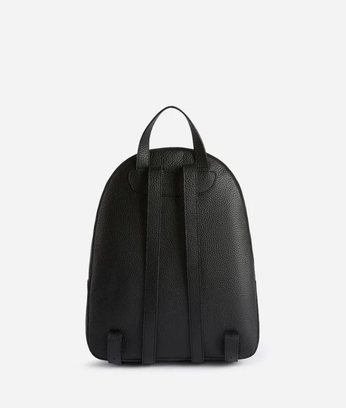 Woman Backpacks Bucket and Belt Bags Alviero Martini Universe Leather Backpack Black