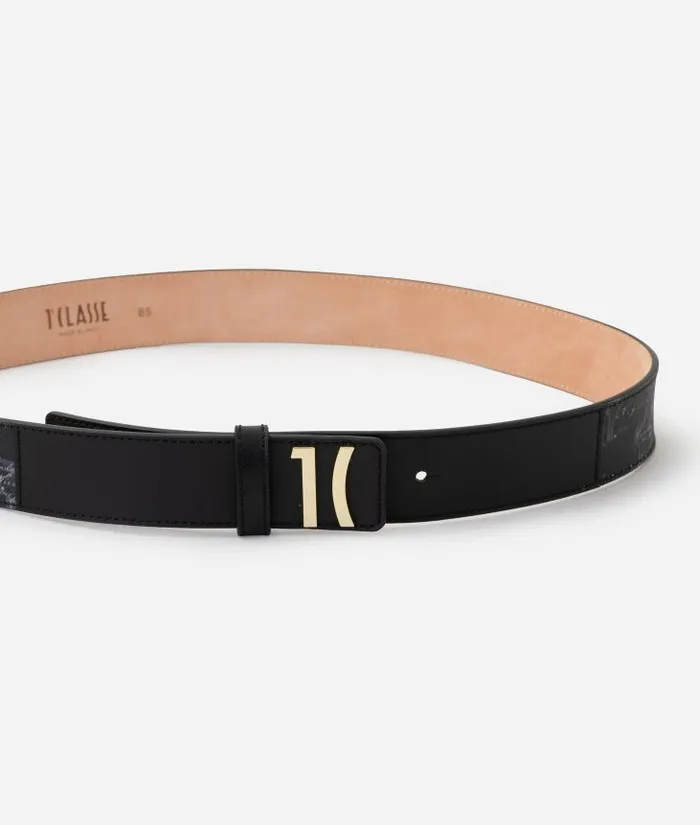 Woman Belts Alviero Martini 1c Mirror Night Belt Black