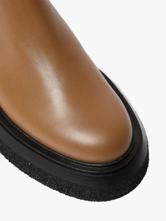 Woman Calfskin Chelsea Boots Tobacco Maxmara Ankle Boots And Boots Woman Calfskin Chelsea Boots Tobacco Maxmara Ankle Boots And Boots