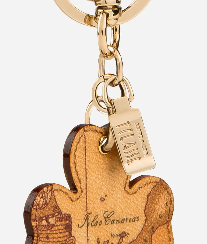 Woman Card Cases and Keyrings Alviero Martini Geo Classic Four Leaf Clover Key Ring