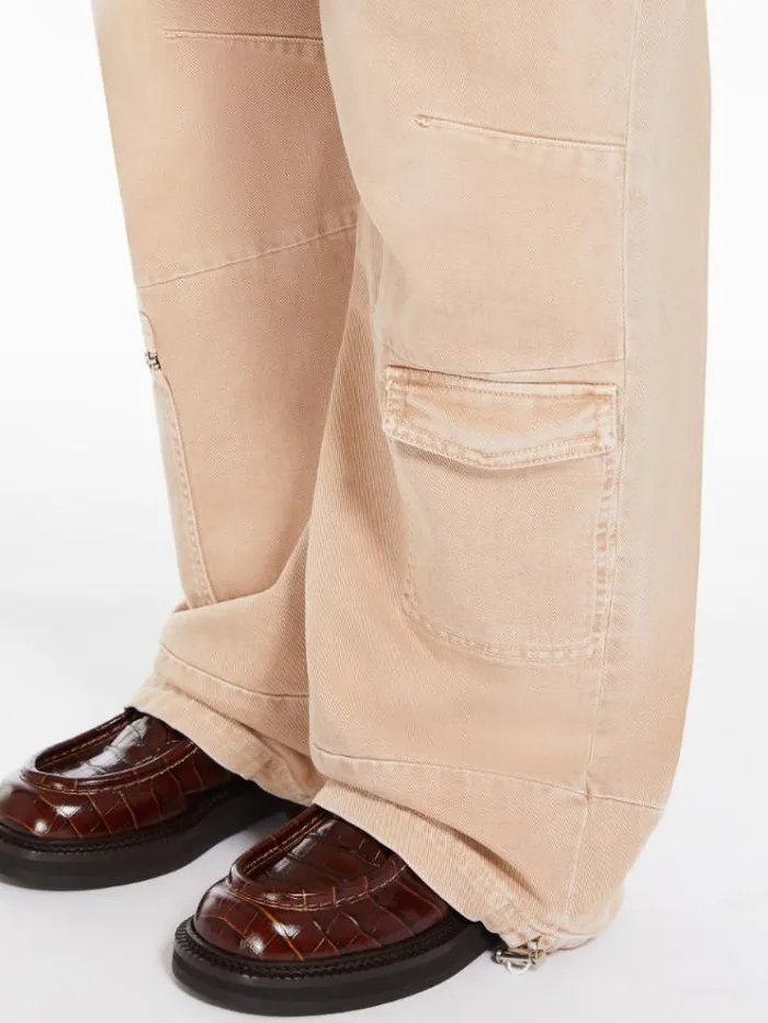 Woman Cargo Jeans Camel Maxmara Trousers Woman Cargo Jeans Camel Maxmara Trousers