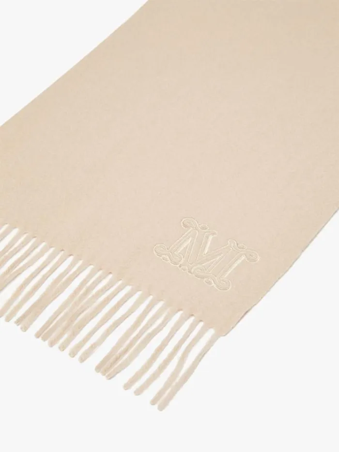 Woman Cashmere Stole With Embroidery Honey Maxmara Scarves And Foulards