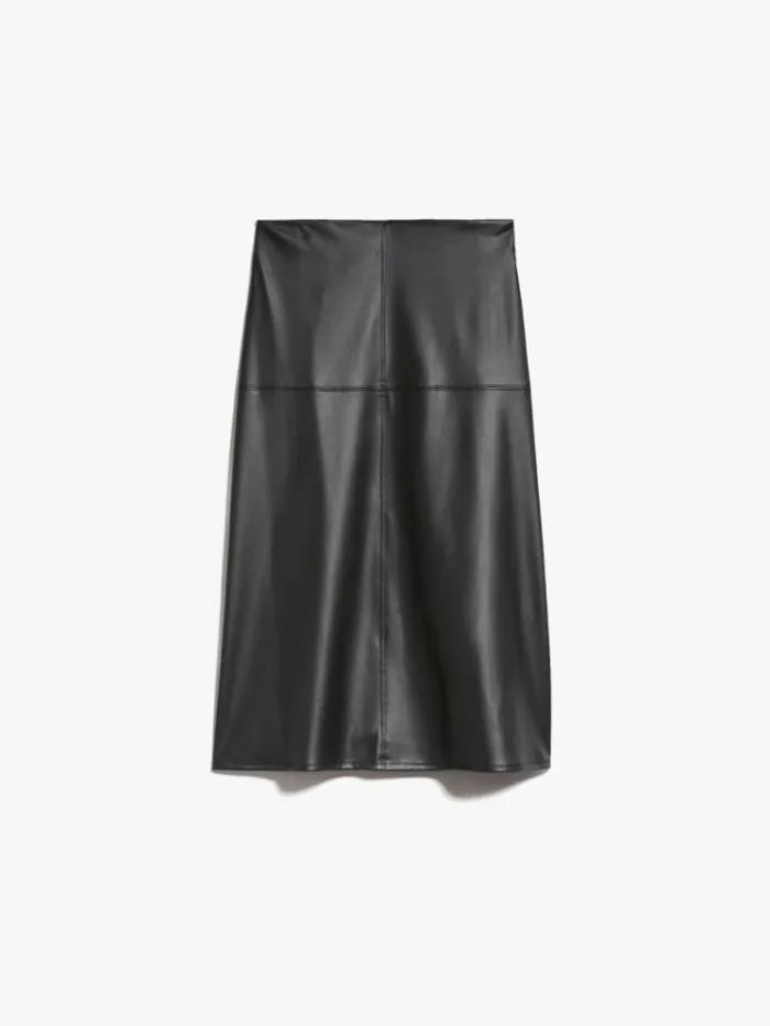 Woman Coated Jersey Skirt Black Maxmara Skirts Woman Coated Jersey Skirt Black Maxmara Skirts