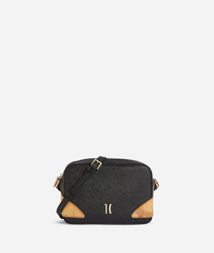 Woman Crossbody Bags Alviero Martini Flying City Small Reporter Crossbody Bag Black