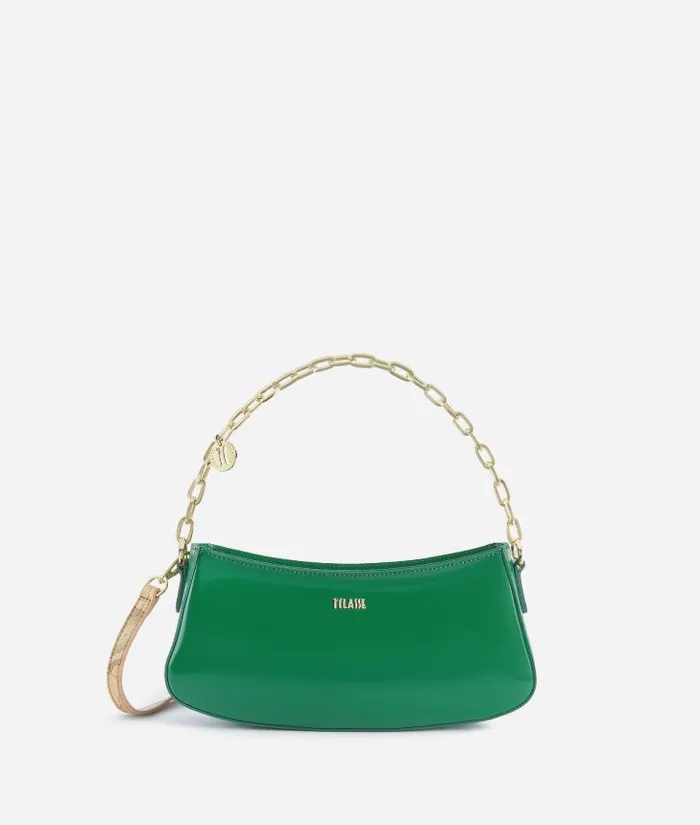 Woman Crossbody Bags Alviero Martini Space Bag Crossbody Bag With Chain Jade Green