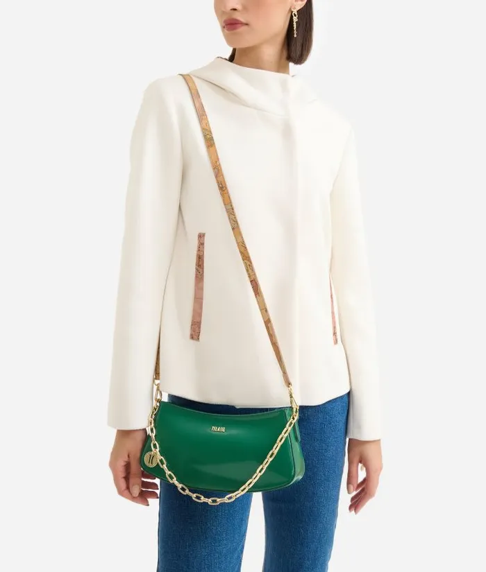 Woman Crossbody Bags Alviero Martini Space Bag Crossbody Bag With Chain Jade Green