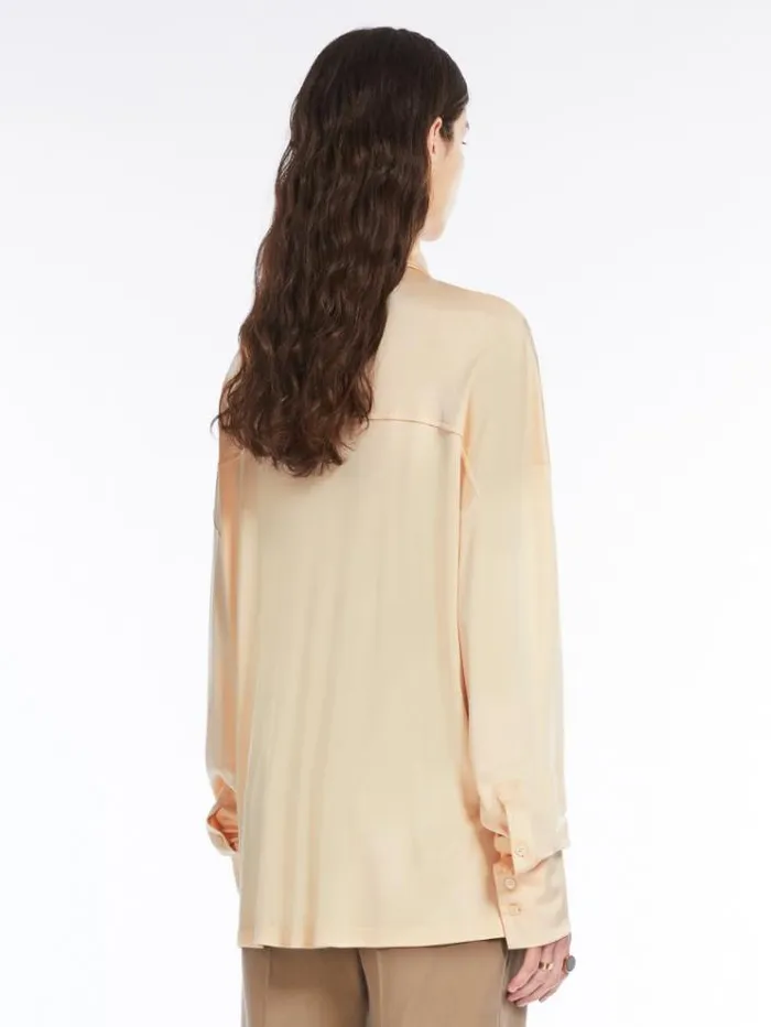 Woman Foil Jersey Shirt Powder Maxmara Shirts And Tops Woman Foil Jersey Shirt Powder Maxmara Shirts And Tops