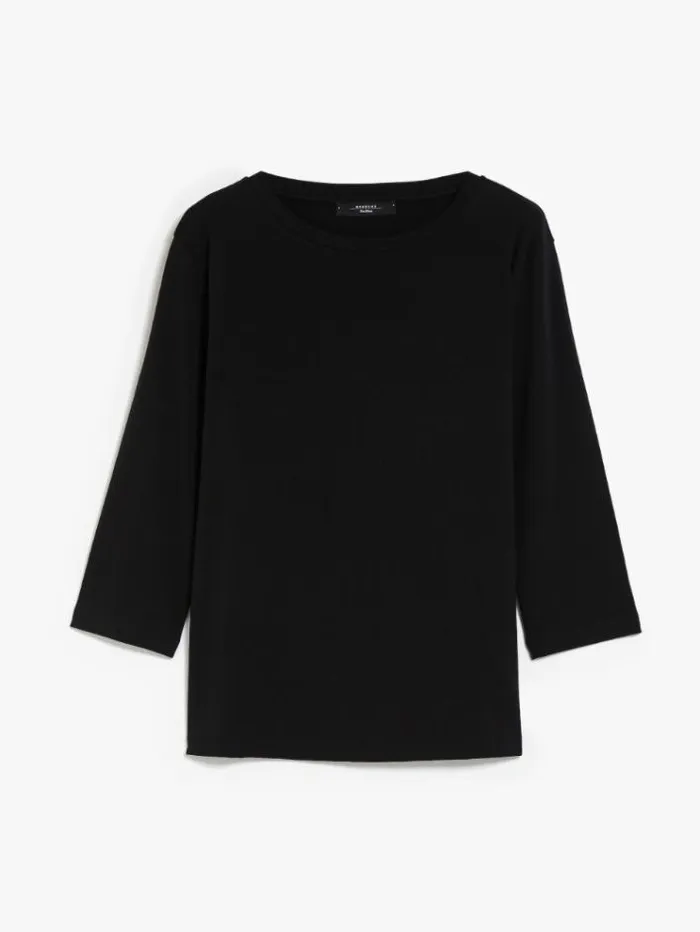 Woman Jersey Tshirt Black Maxmara Tshirts Woman Jersey Tshirt Black Maxmara Tshirts