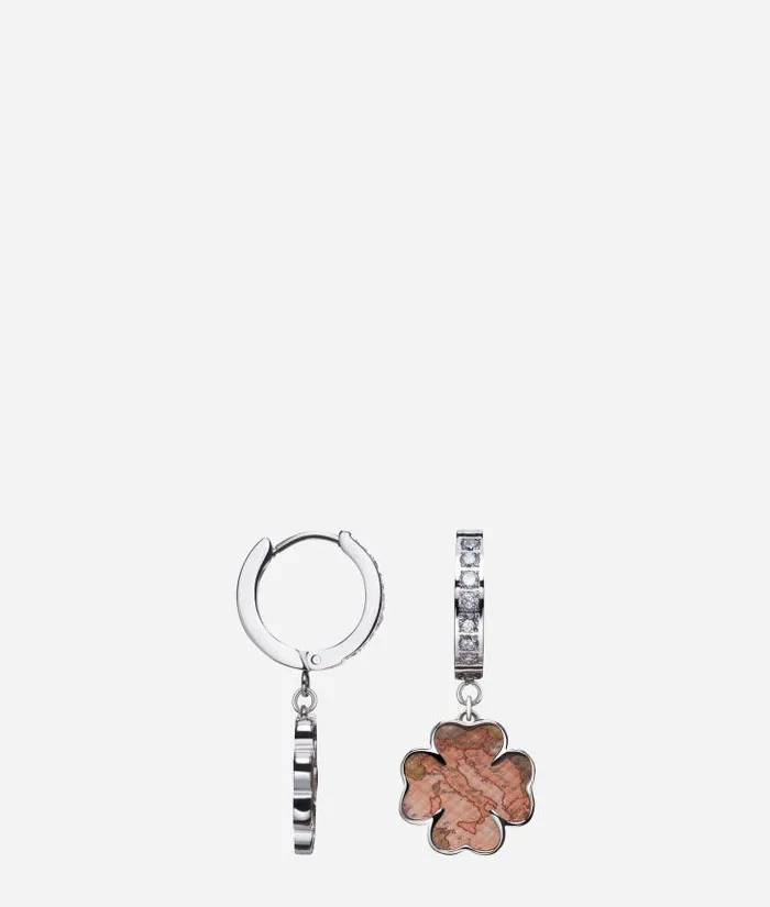 Woman Jewelry Alviero Martini Lucky Lane Pendant Earrings With Lucky Clover Geo Classic