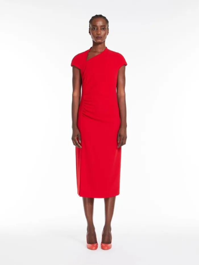 Woman Long Cady Dress Red Maxmara Dresses