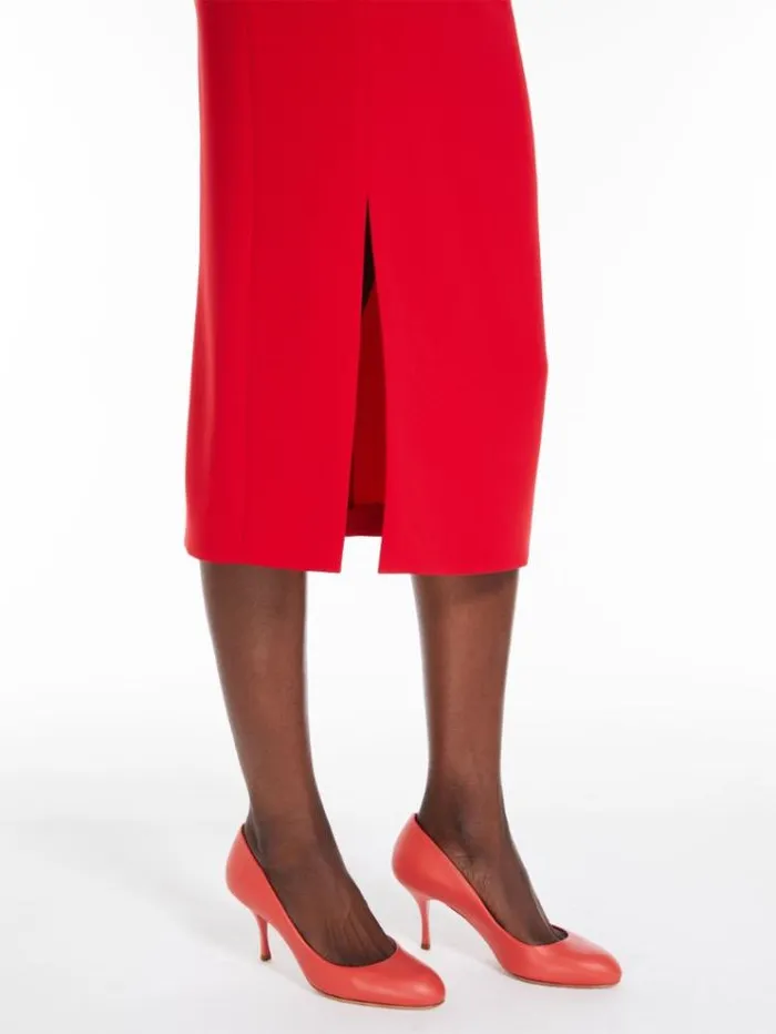 Woman Long Cady Dress Red Maxmara Dresses Woman Long Cady Dress Red Maxmara Dresses