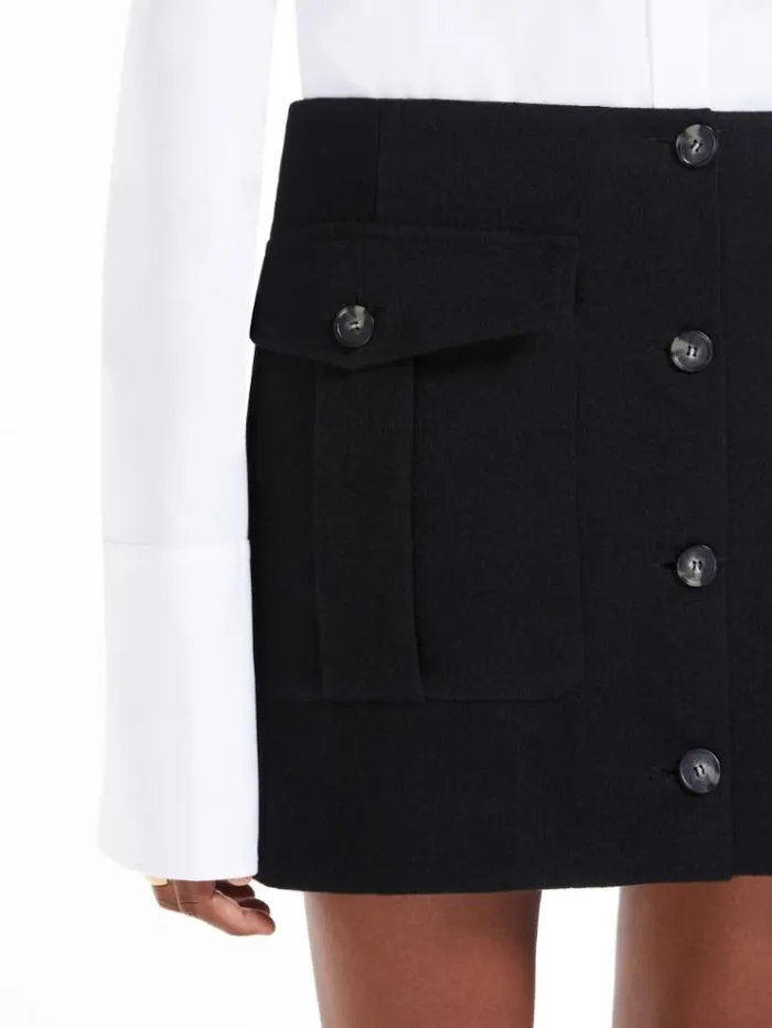 Woman Lowrise Mini Skirt Black Maxmara Skirts Woman Lowrise Mini Skirt Black Maxmara Skirts