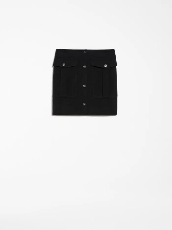 Woman Lowrise Mini Skirt Black Maxmara Skirts Woman Lowrise Mini Skirt Black Maxmara Skirts