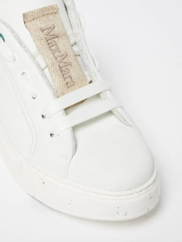 Woman MaxiGreen Trainers With Chunky Sole White Maxmara Sneakers Woman MaxiGreen Trainers With Chunky Sole White Maxmara Sneakers