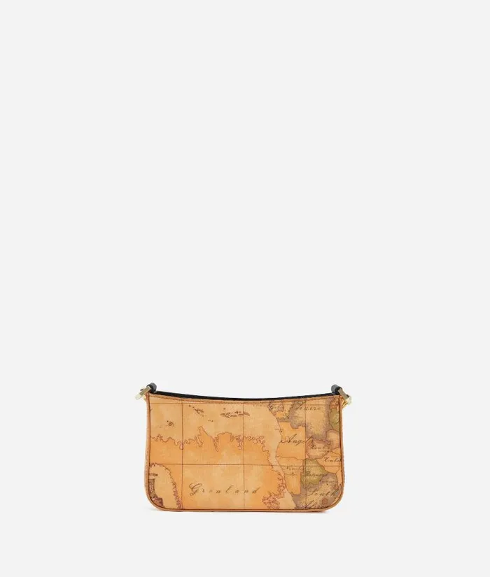 Woman Mini Bags and Pouches Alviero Martini 3d Geo Pouch With Crossbody Strap Black