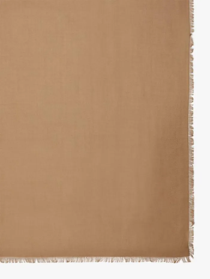 Woman Modal Stole Camel Maxmara Scarves And Foulards