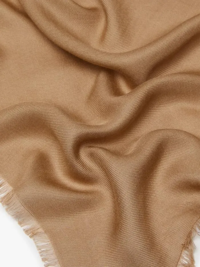 Woman Modal Stole Camel Maxmara Scarves And Foulards Woman Modal Stole Camel Maxmara Scarves And Foulards