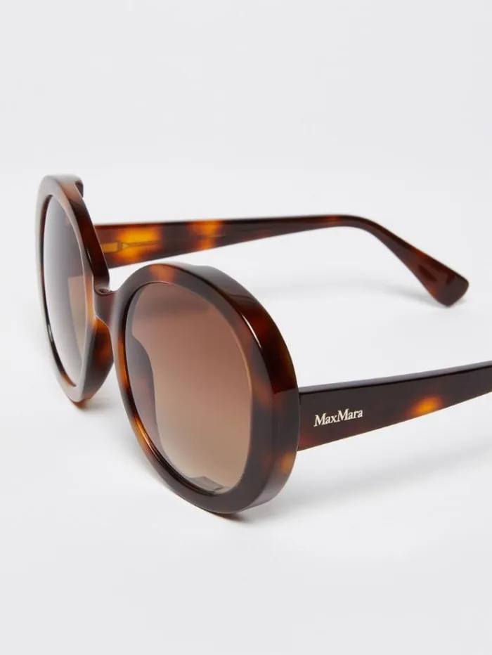 Woman Oversized Round Sunglasses Tawny Sand Maxmara Eyewear Woman Oversized Round Sunglasses Tawny Sand Maxmara Eyewear