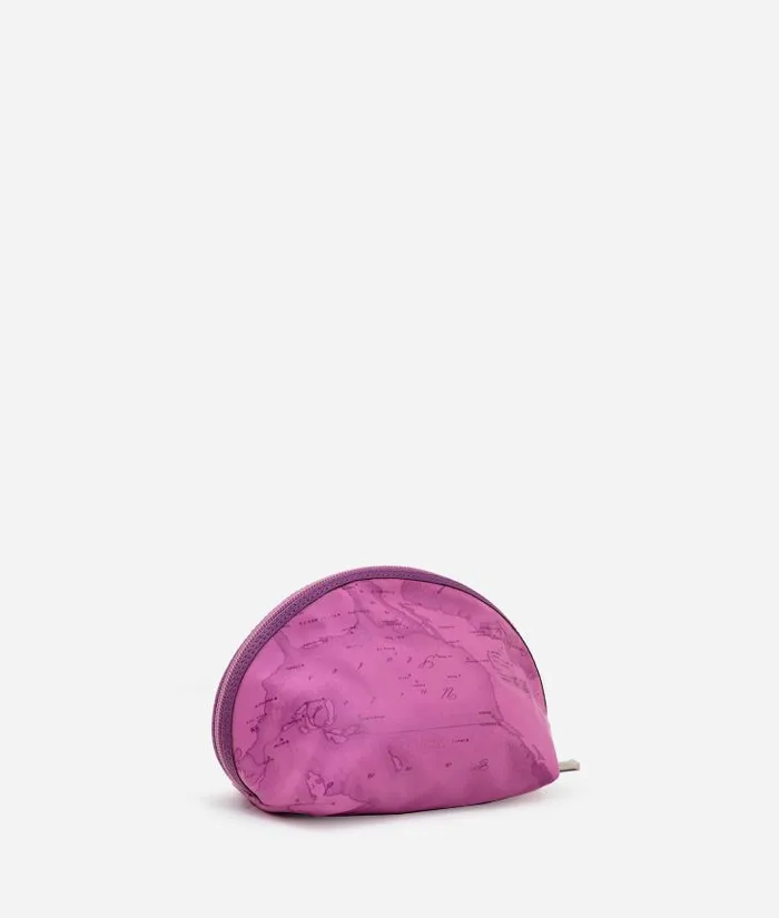 Woman Pouches and Toiletry Bags Alviero Martini Small Case Kit 3 Pouches In Mauve Rubberized Fabric