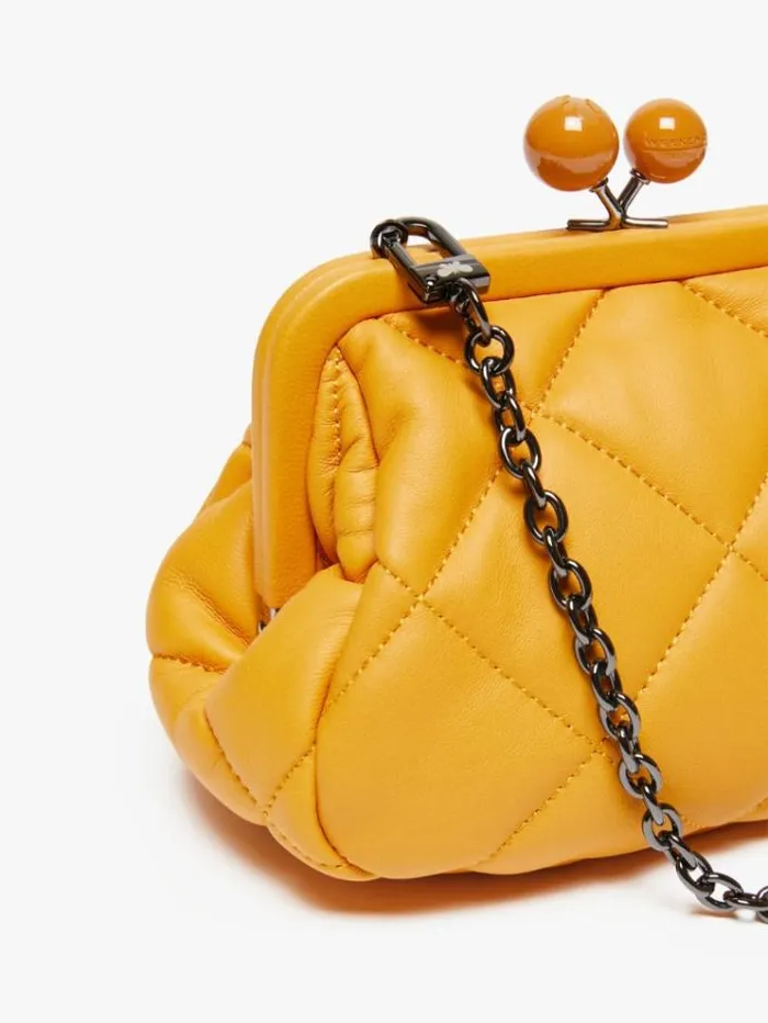 Woman Small Pasticcino Bag In Nappa Leather Gold Maxmara Weekend Bag Woman Small Pasticcino Bag In Nappa Leather Gold Maxmara Weekend Bag