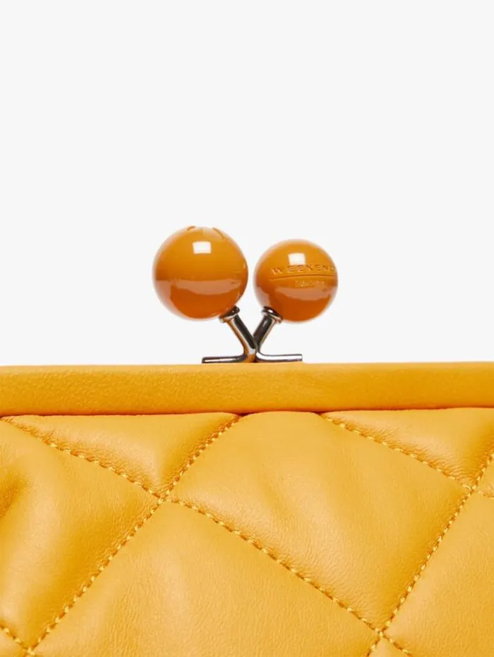 Woman Small Pasticcino Bag In Nappa Leather Gold Maxmara Weekend Bag Woman Small Pasticcino Bag In Nappa Leather Gold Maxmara Weekend Bag