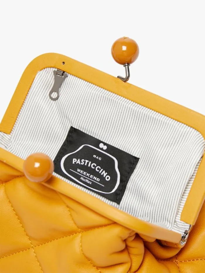 Woman Small Pasticcino Bag In Nappa Leather Gold Maxmara Weekend Bag Woman Small Pasticcino Bag In Nappa Leather Gold Maxmara Weekend Bag