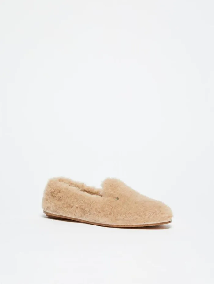 Woman Teddy Slippers Honey Maxmara Flat Shoes