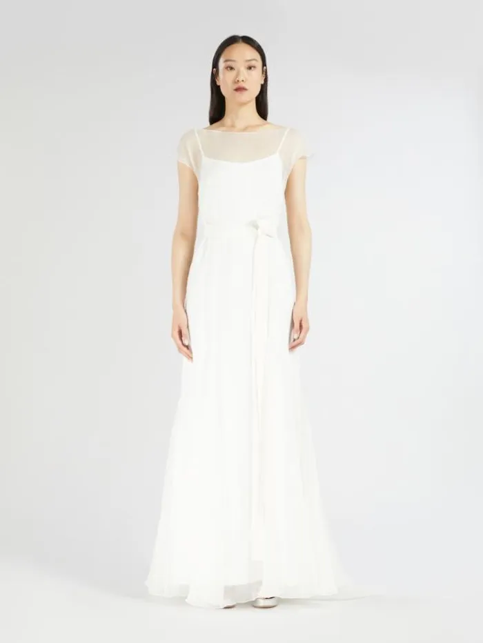 Woman Unstructured Crepon Dress White Maxmara Bridal Clothing