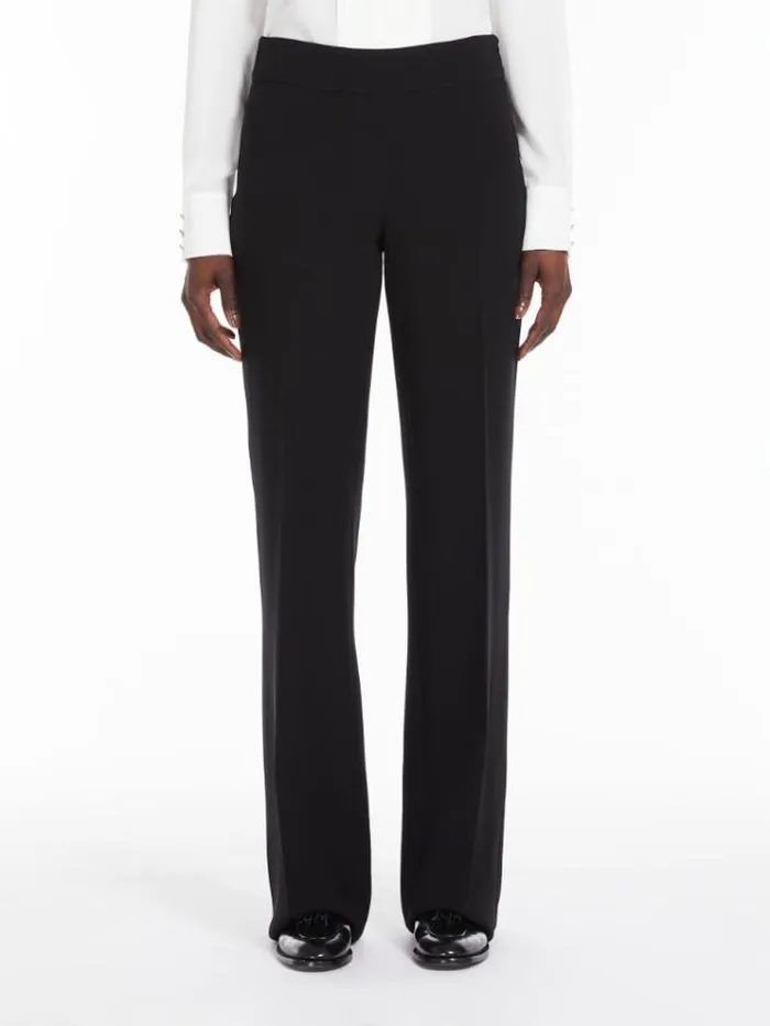 Woman Wide Cady Trousers Black Maxmara Suit