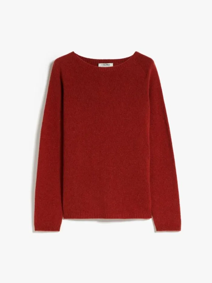 Woman Wool And Cashmere Yarn Sweater Orange Maxmara Knitwear And Sweatshirts Woman Wool And Cashmere Yarn Sweater Orange Maxmara Knitwear And Sweatshirts