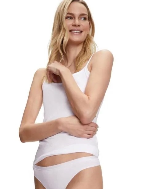 Women 2Pack Women Thong Daily Comfort White FALKE Panties and Slips