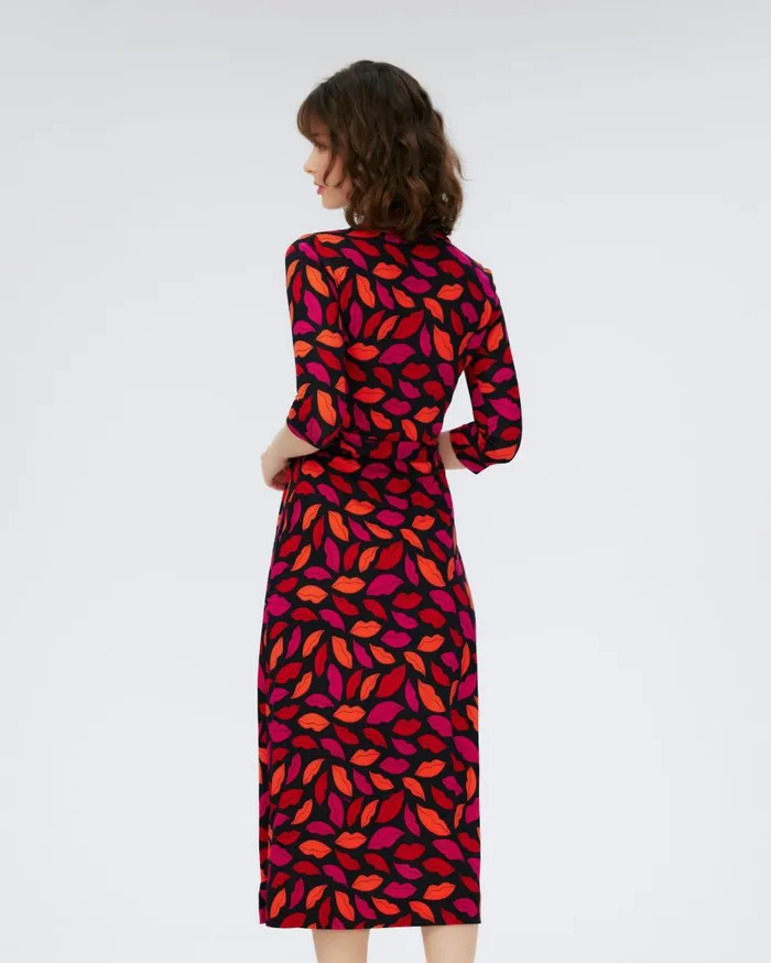 Women Abigail Silk Jersey Midi Wrap Dress Midnight Kiss Multi DVF Dresses Women Abigail Silk Jersey Midi Wrap Dress Midnight Kiss Multi DVF Dresses