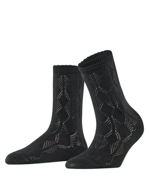 Women Argyle Vibe Women Socks Black FALKE Socks