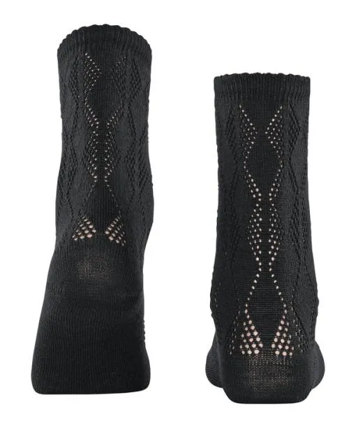 Women Argyle Vibe Women Socks Black FALKE Socks