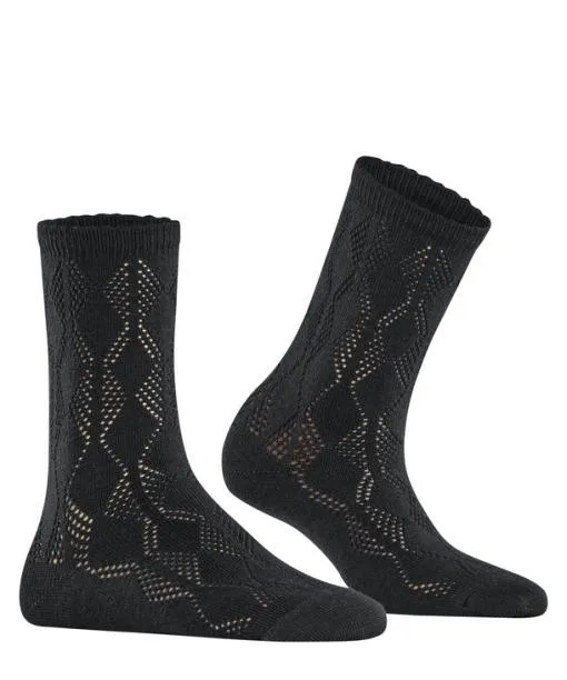 Women Argyle Vibe Women Socks Black FALKE Socks