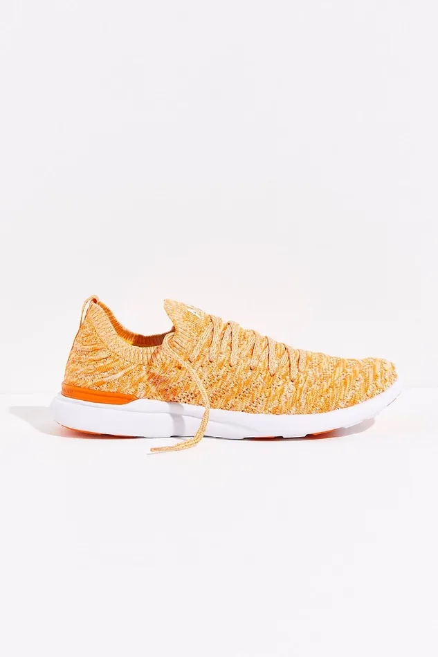 Women Athletic Shoes Free People APL Techloom Wave Trainers Orange Sunshine melange