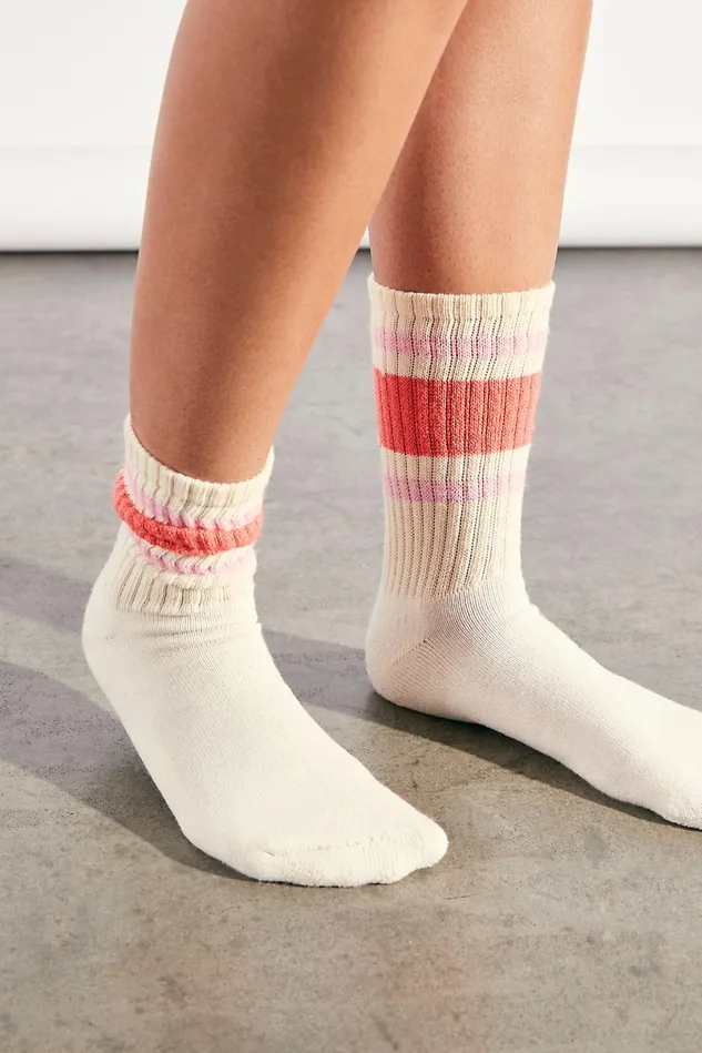 Women Athletic Shoes Free People Retro Stripe Tube Socks Sorbet