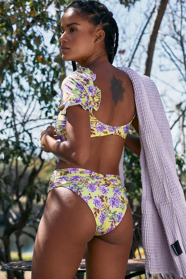 Women Bikini Tops Free People Lana Bikini Top Lime Punch Gardenia