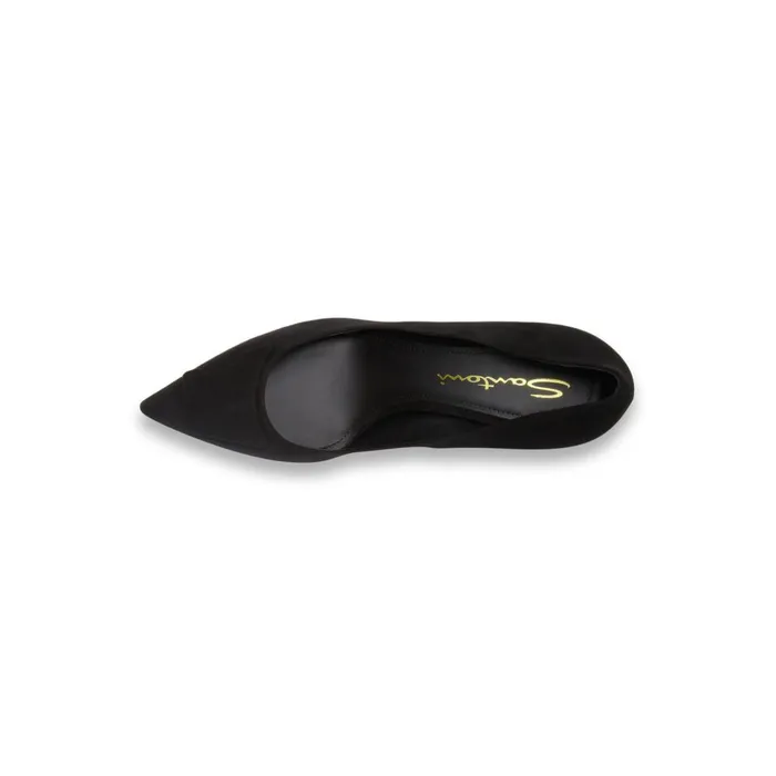 Women Black Suede HighHeel Sibille Pump Santoni Pumps and Heels