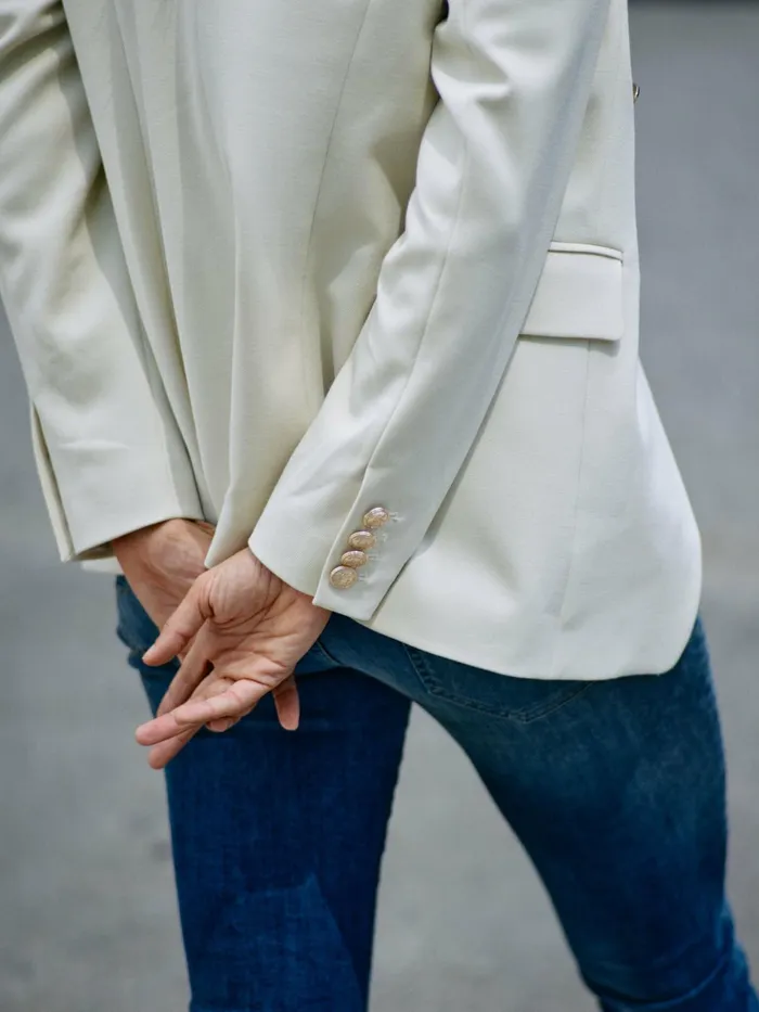 Women Blazers MOS MOSH MMBabeth Lunie Blazer Ecru