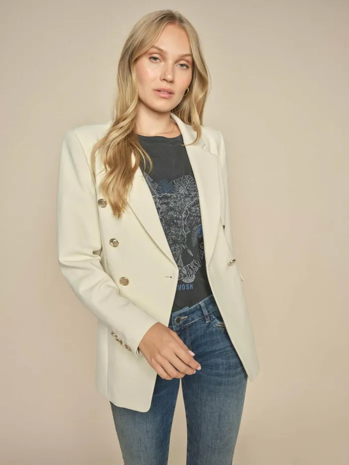 Women Blazers MOS MOSH MMBabeth Lunie Blazer Ecru