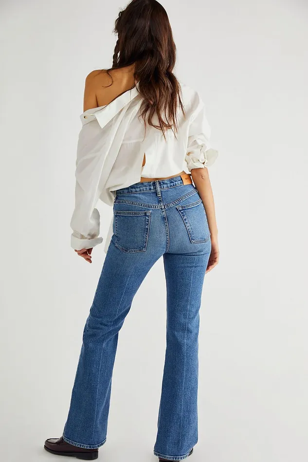 Women Bootcut Jeans Free People EDWIN Ryder Jeans Solstice