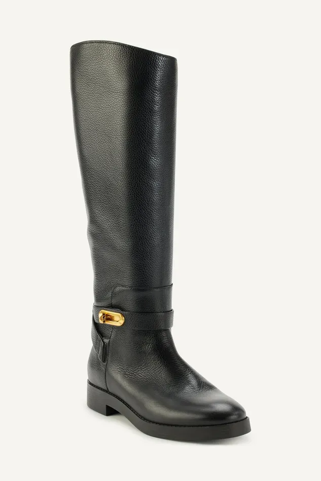 Women Boots And Booties Donna Karan THOMPSON RIDING BOOT Black