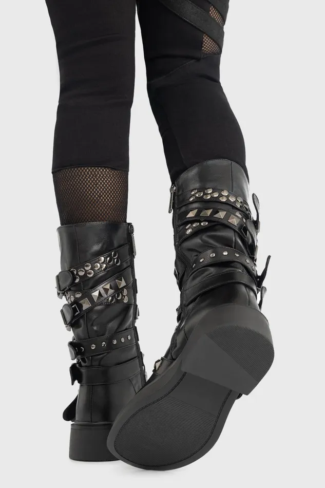 Women Boots Killstar Blood Grunge Boots
