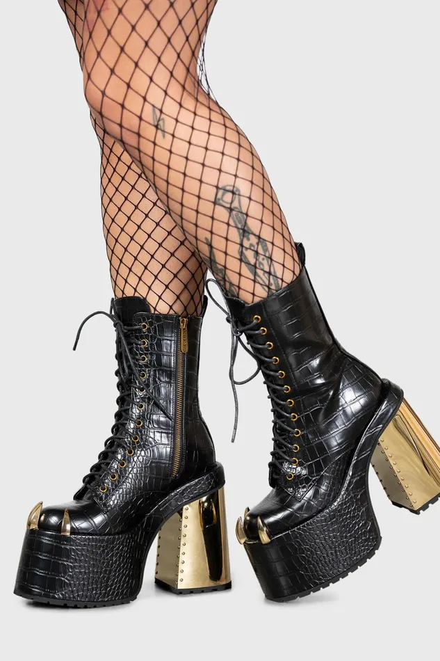 Women Boots Killstar Repetilia Boots